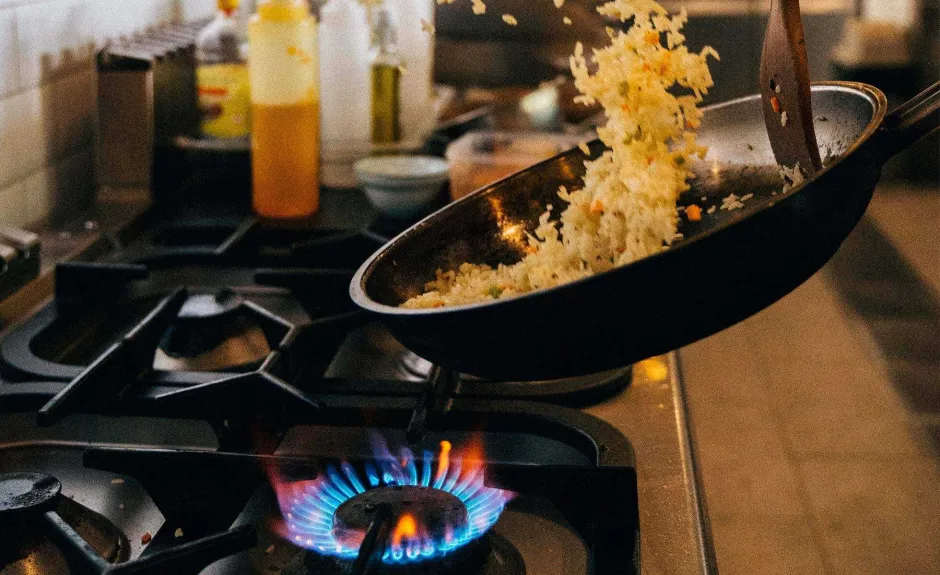 Cooking food on a hob